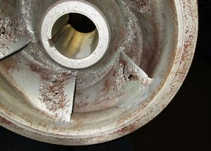 Cavitation damage should be prevented by changing the pumping system characteristics