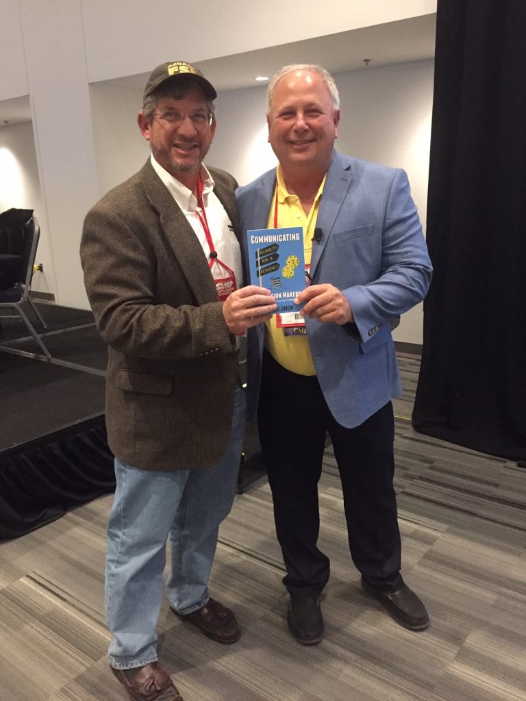 Bob Latino with JD Solomon, with Jacobs Engineering, presenting his new book SMRP19