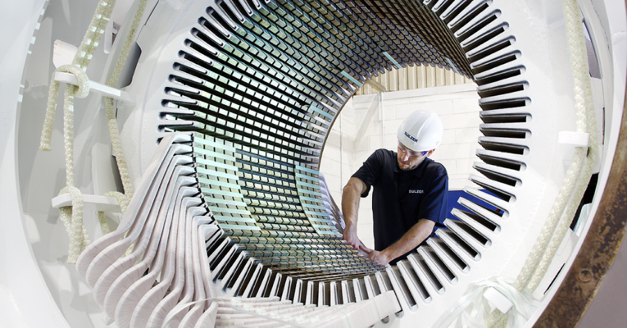 Sulzer Stator rewinds extend the service lives of generators and large motors