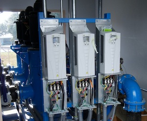 Photo of pump system with drives