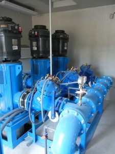 Photo of pump with control valves