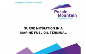 AFT Surge mitigation in a marine fuel oil terminal