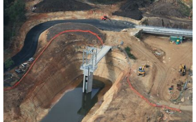 KSB Construction work on the Australian $45 million Mardi Dam Upgrade.
