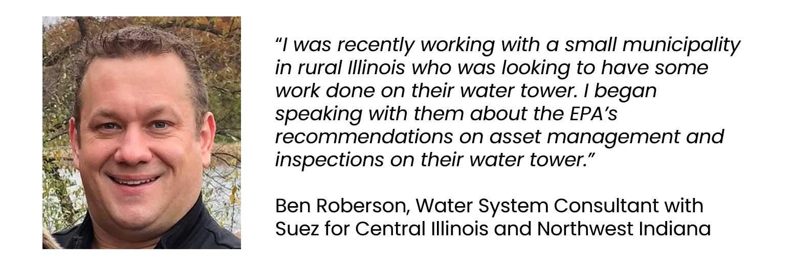 Ben Roberson, Water System Consultant with Suez for Central Illinois and Northwest Indiana
