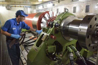 Sulzer The installation minimizes the time for large rotors