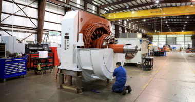 Sulzer Staff at the Pasadena Service Center worked into the night to complete the repair High Voltage motor