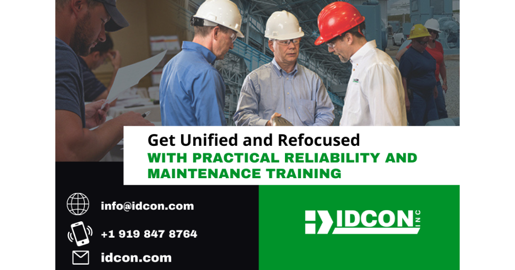 IDCON's Reliability Maintenance Management Training
